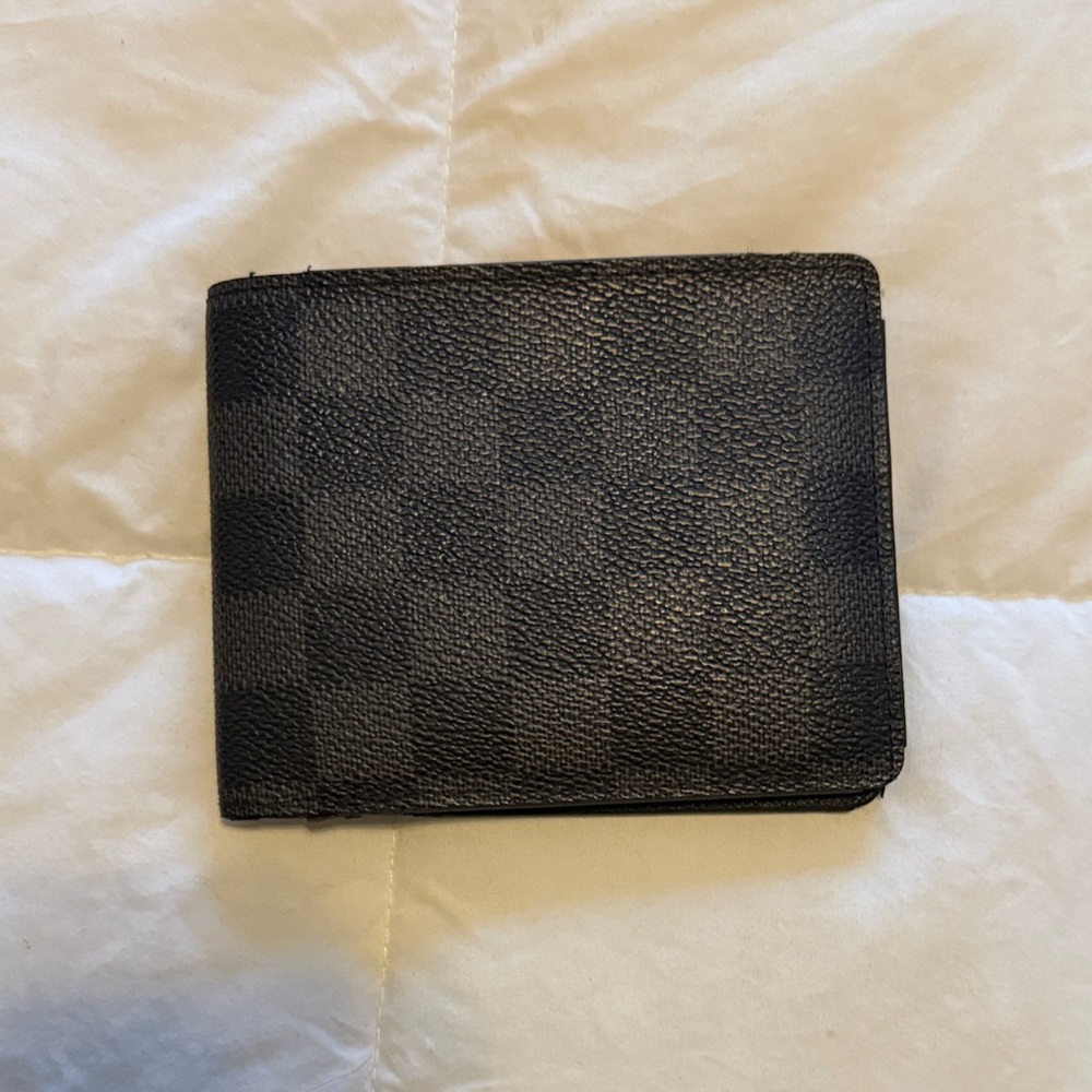 Louis Vuitton Black Checkered Card Holder